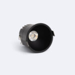 Spot Downlight LED 12W Coupe Ø 75 mm Deep Blanc chaud Noir 2700K