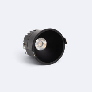 Spot Downlight LED 12W Coupe Ø 75 mm Deep Sélectionnable (chaud-neutre) Noir 2700K - 3200K - 4000K