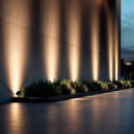 Spot extérieur LED au sol noir orientable, faisceau lumineux chaud vertical