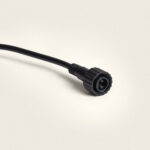 Connecteur câble noir étanche à 2 broches pour éclairage extérieur 12V