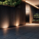 Spot encastrable au sol rond en acier inoxydable lumière chaude