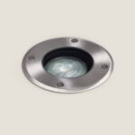 Spot Extérieur Rond Inox Encastrable au Sol pour GU10