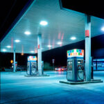 Spot LED Canopy Spécial Stations-Service 100W LUMILEDS 150lm/W Driver Philips Xitanium Dimmable 1-10V