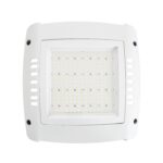 Plafonnier LED carré blanc à matrice de LED, montage plafond