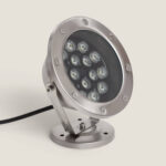 Spot LED Fixation au Sol 12V 15W Submersible IP68