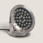 Spot LED Fixation au Sol 12V 36W Submersible IP68