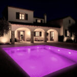 Spot LED Piscine en Saillie Inox RGBW Submersible 12V DC IP68 12W