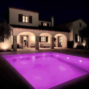 Spot LED Piscine en Saillie Inox RGBW Submersible 12V DC IP68 12W