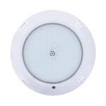 Spot LED piscine blanc rond surface en saillie avec diffuseur texturé