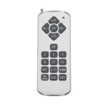 Télécommande blanche en plastique pour spot LED piscine avec boutons R G B et modes Disco Party