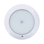 Spot LED piscine rond blanc à saillie avec matrice de LEDs visibles