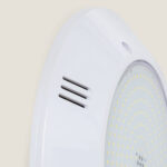 Spot LED piscine blanc rond en saillie submersible, diffuseur à LEDs visibles