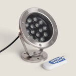 Spot LED RGB Fixation au Sol 24V 15W Submersible IP68