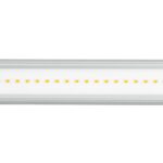 Tube LED T8 60 cm, puces LED orangées, diffuseur blanc, montage en réglettes étanches