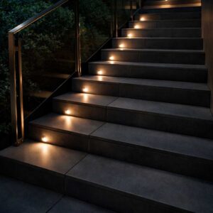 balisage escalier marches luminaire extérieur