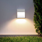 Applique Murale Extérieur LED 3W CCT Sélectionnable en Saillie Carrée Jade Blanc – Image 10