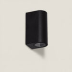 Applique Murale Extérieure Gala Éclairage Double Face Noire