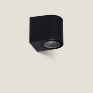 Applique murale extérieure noire compacte IP44 GU10 en ABS