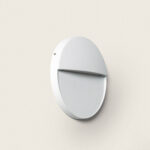 Applique Murale Extérieure LED 3W Saillie Rond Jade Blanc Blanc neutre 4000K