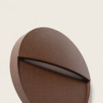 Applique Murale Extérieure LED 3W Saillie Rond Jade Brun Sélectionnable (chaud-neutre) 2200K - 3000K - 4000K – Image 4