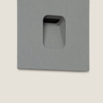 Balise Extérieure LED 2W Encastrable Murale Carrée Olite Gris Blanc chaud 2700K – Image 7