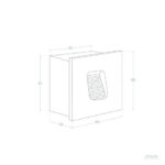 Balise Extérieure LED 2W Encastrable Murale Carrée Olite Gris Blanc chaud 2700K – Image 10