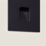 Balise Extérieure LED 2W Encastrable Murale Carrée Olite Noir Blanc chaud 2700K – Image 10