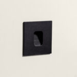 Balise Extérieure LED 2W Encastrable Murale Carrée Olite Noir Blanc neutre 4000K