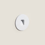 Balise Extérieure LED 2W Encastrable Murale Ronde Olite Blanc Blanc chaud 2700K