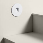 Balise Extérieure LED 2W Encastrable Murale Ronde Olite Blanc Blanc chaud 2700K – Image 11