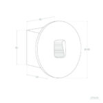 Balise Extérieure LED 2W Encastrable Murale Ronde Olite Blanc Blanc chaud 2700K – Image 9