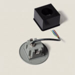 Balise Extérieure LED 2W Encastrable Murale Ronde Olite Gris Blanc neutre 4000K – Image 11