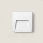 Balise Extérieure LED 3W Murale Saillie Carrée Nilsa Blanc – Image 9