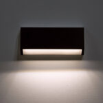 Applique murale LED rectangulaire anthracite, éclairage vers le bas, blanc neutre 4000K
