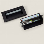 Balise Extérieure LED 4W Encastrable Murale Rectangulaire Edulis Noir Blanc neutre 4000K – Image 10