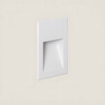 Balise Extérieure LED 5W Murale Encastrable Olite Blanc Blanc chaud 2700K