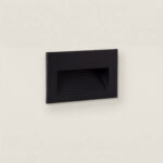 Balise Extérieure LED 5W Murale Encastrable Olite Horizon Noir Blanc neutre 4000K