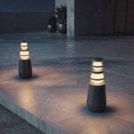 Balise Extérieure LED 8W sur Pied 38cm en Saillie Double-Dareh Gris foncé – Image 9