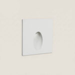 Balise Extérieure Murale LED Encastrable 3W Carrée Ellis Blanche