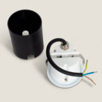 Balise Extérieure Murale LED Encastrable 3W Ronde Coney Blanche – Image 12