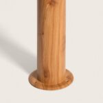 Balise sur pied finition bois cylindre 50 cm avec base de fixation ronde