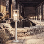 Balise Extérieure en Saillie sur Pied 68cm Atrium Blanc – Image 8