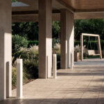 Balise Extérieure en Saillie sur Pied 74cm Augusta Blanche – Image 9