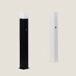 Balise Extérieure en Saillie sur Pied 74cm Augusta Noire avec Détecteur de Présence PIR – Image 19