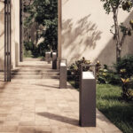 Balise LED 9W Extérieure Aluminium en Saillie sur Pied 50cm Sheffield Anthracite – Image 10