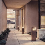 Balise LED 9W Extérieure Aluminium en Saillie sur Pied 50cm Sheffield Rouille – Image 8