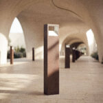 Balise LED 9W Extérieure Aluminium en Saillie sur Pied 80cm Sheffield Rouille – Image 9