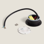 Balise LED Encastrable Mural Ronde Adam Noir – Image 13