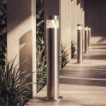 Balise LED Extérieur 5W en Saillie sur Pied 50cm Acier Inoxydable Inti Inox Blanc chaud 3000K – Image 3