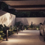 Balise LED Extérieure 10W Aluminium en Saillie sur Pied 50cm Iridix Anthracite – Image 11